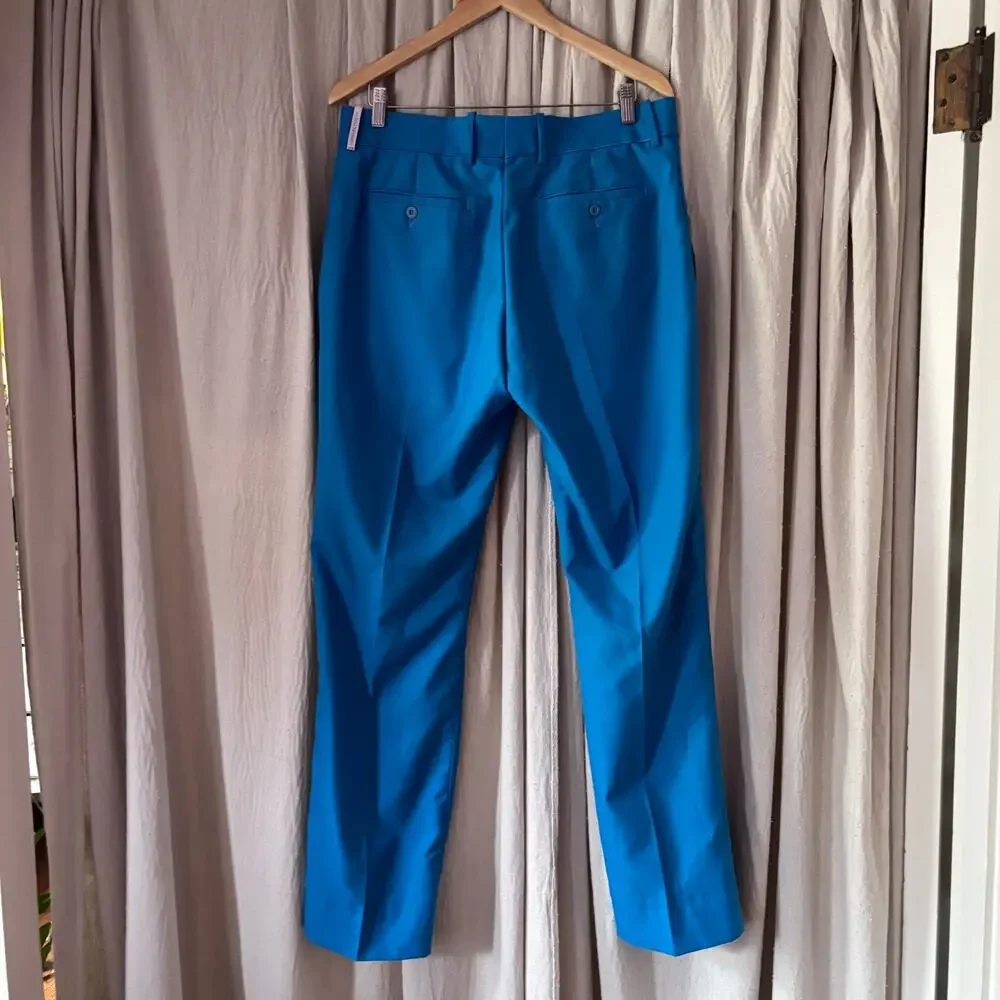 IJP Design Ian Poulter Golf Trousers Teal‎ Vibrant Blue Mens 34 *FLAW